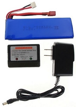 Shcong Wltoys 10428-B RC Car accessories list spare parts 7.4V 2200mAh battery with charger and balance charger box