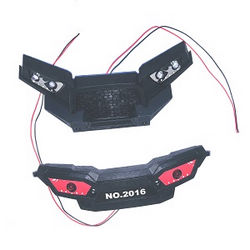 Shcong Wltoys 10428-B RC Car accessories list spare parts front and rear anti collision parts with LED