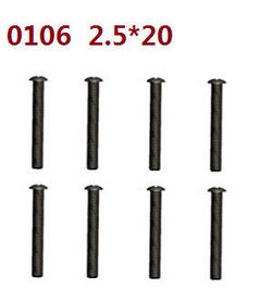 Shcong Wltoys 10428-D 10428-E RC Car accessories list spare parts screws 8pcs 0106 2.5*20