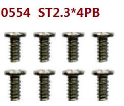 Shcong Wltoys 10428-D 10428-E RC Car accessories list spare parts screws 8pcs 0554 st2.3*4pb