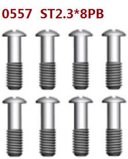 Shcong Wltoys 10428-D 10428-E RC Car accessories list spare parts screws 8pcs 0557 st2.3*8pb