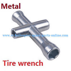 Shcong Wltoys 10428 RC Car accessories list spare parts tire wrench (metal)