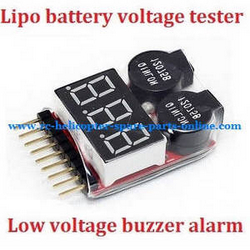 Shcong Wltoys K949 RC Car accessories list spare parts Lipo battery voltage tester low voltage buzzer alarm (1-8s)