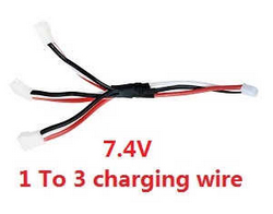 Shcong Wltoys 10428-B RC Car accessories list spare parts 1 to 3 charger wire 7.V