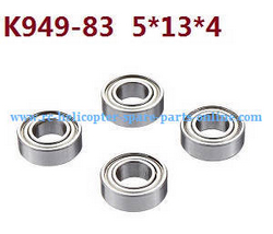 Shcong Wltoys 10428 RC Car accessories list spare parts rolling bearing K949-83 5*13*4 4pcs