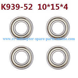 Shcong Wltoys 10428-2 RC Car accessories list spare parts rolling bearing K939-52 10*15*4 4pcs