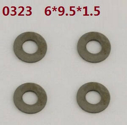 Shcong Wltoys 10428-A2 RC Car accessories list spare parts flat washers 6*9.5*1.5 0323 8pcs - Click Image to Close