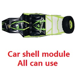 Shcong Wltoys 10428-B RC Car accessories list spare parts car shell module Green (Assembled)