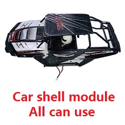 Wltoys 10428-C2 car shell module Black-White (Assembled)