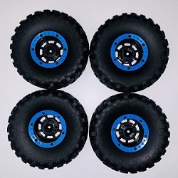 * Hot Deal Wltoys 10428-B2 tires wheels Blue 4pcs