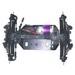 Shcong Wltoys 12409 RC Car accessories list spare parts car body and drive assembly with motor (Front+Middle+Rear)