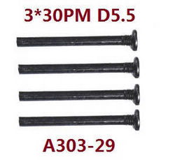 Shcong Wltoys 12401 12402 12402-A 12403 12404 RC Car accessories list spare parts screws 3*30PM A303-29