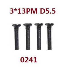 Shcong Wltoys 12401 12402 12402-A 12403 12404 RC Car accessories list spare parts screws 3*13PM 0241 - Click Image to Close