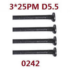 Shcong Wltoys 12401 12402 12402-A 12403 12404 RC Car accessories list spare parts screws 3*25PM 0242 - Click Image to Close