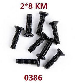 Shcong Wltoys 12401 12402 12402-A 12403 12404 RC Car accessories list spare parts screws 2*8KM 0386