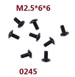 Shcong Wltoys 12401 12402 12402-A 12403 12404 RC Car accessories list spare parts screws M2.5*6*6 0245 - Click Image to Close