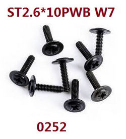 Shcong Wltoys 12401 12402 12402-A 12403 12404 RC Car accessories list spare parts screws ST2.6*10PWB W7 0252 - Click Image to Close