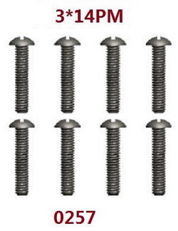 Shcong Wltoys 12401 12402 12402-A 12403 12404 RC Car accessories list spare parts screws 3*14PM 0257