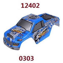 Shcong Wltoys 12401 12402 12402-A 12403 12404 RC Car accessories list spare parts car shell (For 12402) 0303