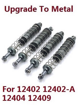 Shcong Wltoys 12401 12402 12402-A 12403 12404 RC Car accessories list spare parts upgrade to metal shock absorber assembly (metal Titanium color) - Click Image to Close