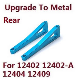 Shcong Wltoys 12401 12402 12402-A 12403 12404 RC Car accessories list spare parts upgrade to metal arm as-rear upper swing (metal Blue color) - Click Image to Close
