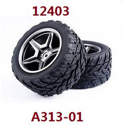 Shcong Wltoys 12401 12402 12402-A 12403 12404 RC Car accessories list spare parts tires (For 12403) 2pcs - Click Image to Close