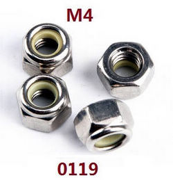 Shcong Wltoys 124012 124011 RC Car accessories list spare parts M4 nuts for fixing the tire 0119