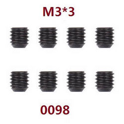 Shcong Wltoys 124012 124011 RC Car accessories list spare parts M3*3 jimi screws 0098 - Click Image to Close