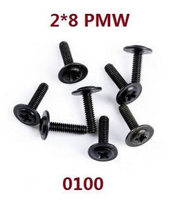 Shcong Wltoys 124012 124011 RC Car accessories list spare parts dish headband mediated screws M2*8 PMW 0100 - Click Image to Close