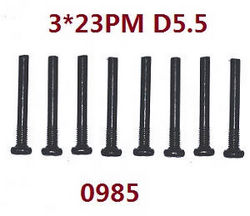 Shcong Wltoys 124012 124011 RC Car accessories list spare parts cross round head step screw machine teeth M3*23 0985