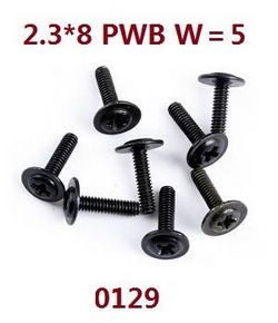 Shcong Wltoys 124012 124011 RC Car accessories list spare parts headband disc referrals screws M2.3*8 PWB W=5 0129 - Click Image to Close