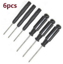 Shcong Wltoys 124012 124011 RC Car accessories list spare parts cross screwdriver (3*Small + 3*Big 6PCS) - Click Image to Close