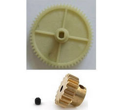 Shcong Wltoys 124012 124011 RC Car accessories list spare parts 15T motor gear + 58T reduction gear