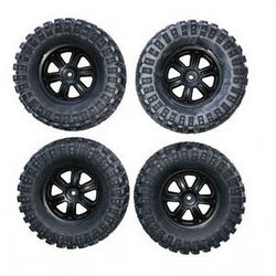 Shcong Wltoys 124012 124011 RC Car accessories list spare parts tires 4pcs - Click Image to Close