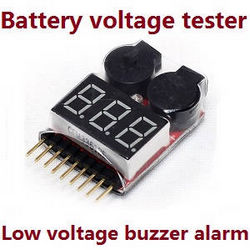 Shcong Wltoys 124012 124011 RC Car accessories list spare parts Lipo battery voltage tester low voltage buzzer alarm (1-8s) - Click Image to Close