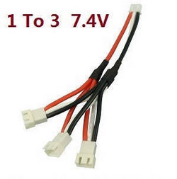 Shcong Wltoys 124012 124011 RC Car accessories list spare parts 1 to 3 charger wire 7.4V - Click Image to Close