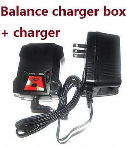Shcong Wltoys 124012 124011 RC Car accessories list spare parts charger and balance charger box
