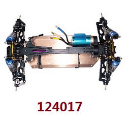Shcong Wltoys 124017 RC Car accessories list spare parts main body frame with brushless motor