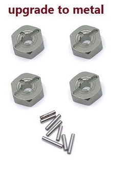 Shcong Wltoys 124016 RC Car accessories list spare parts hexagon adapter Metal Titanium color
