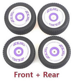 Shcong Wltoys 144001 RC Car accessories list spare parts front and rear tire 4pcs Purple