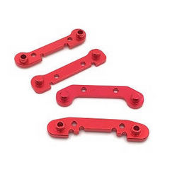 Shcong Wltoys XK 144010 RC Car accessories list spare parts front and rear swing arm strengthening plate Red - Click Image to Close