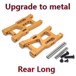Shcong Wltoys 144001 RC Car accessories list spare parts rear long swing arm Metal Gold