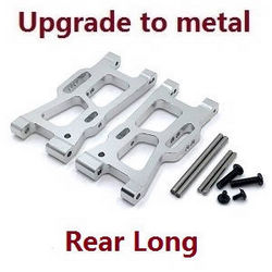 Shcong Wltoys 144002 RC Car accessories list spare parts rear long swing arm Metal Silver