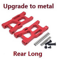 Shcong Wltoys 144002 RC Car accessories list spare parts rear long swing arm Metal Red