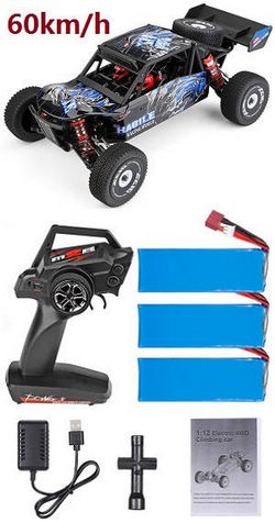 Shcong Wltoys 124018 RC Car with 3 battery RTR