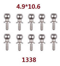 Shcong Wltoys 124019 RC Car accessories list spare parts ball head screws 4.9*10.6 1338 - Click Image to Close