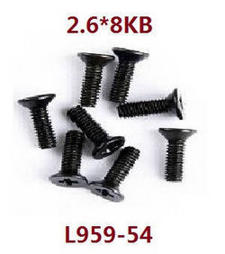 Shcong Wltoys 124017 RC Car accessories list spare parts screws 2.6*8KB L959-54