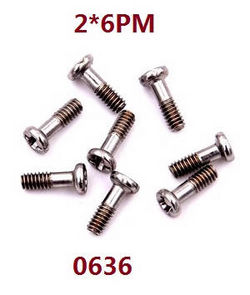 Shcong Wltoys 124017 RC Car accessories list spare parts screws M2*6PM 0636 - Click Image to Close