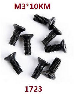 Shcong Wltoys 124017 RC Car accessories list spare parts screws M3*10KM 1723