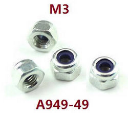 Shcong Wltoys 124019 RC Car accessories list spare parts M3 nuts A949-49 - Click Image to Close